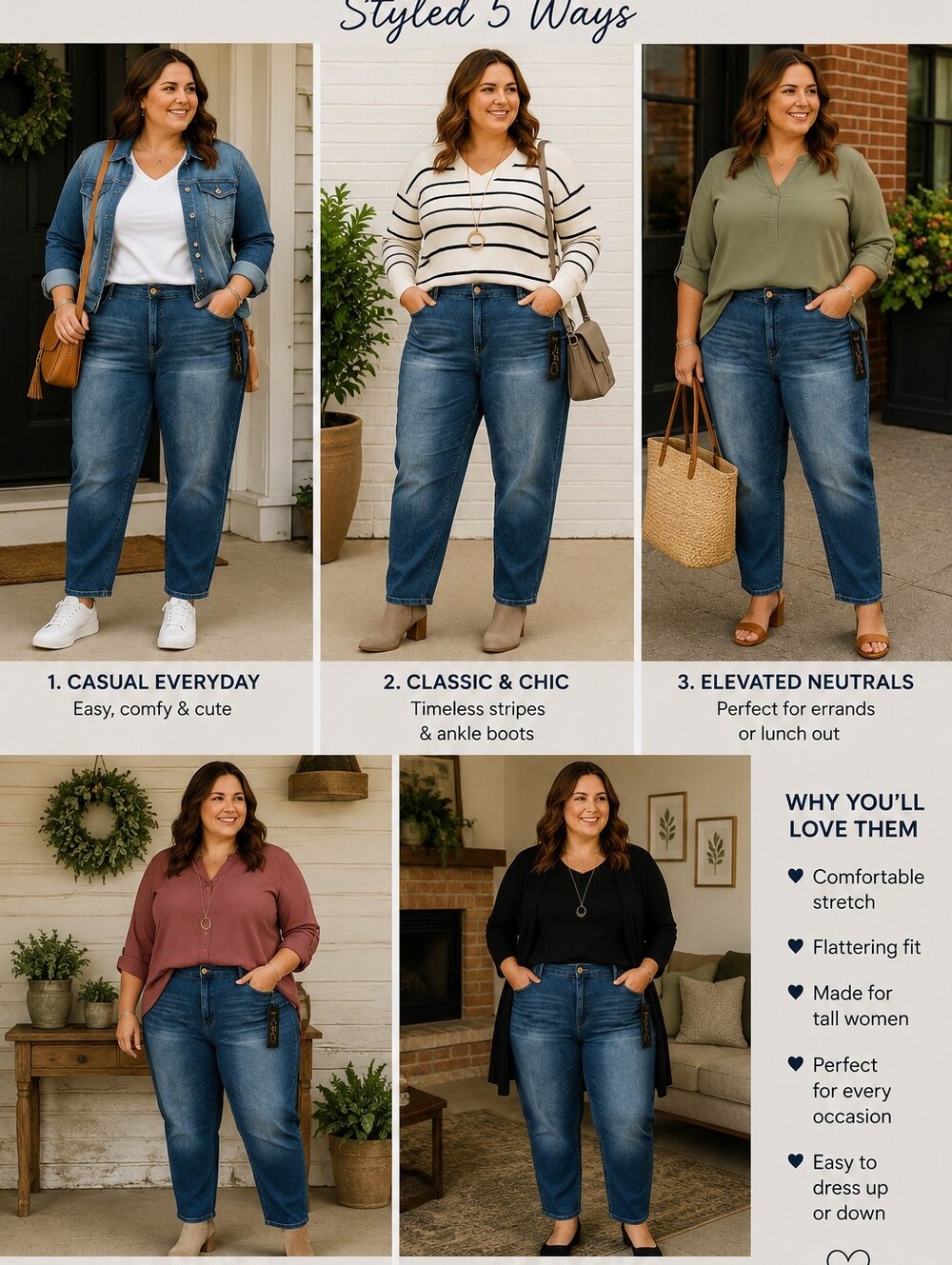 DG2 Diane Gilman,  Blue stretch jeans
